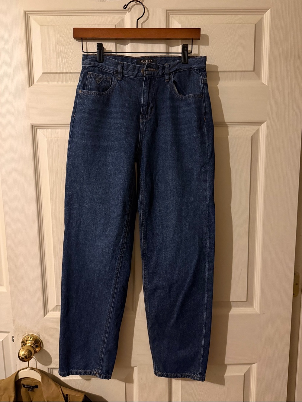 GUESS Women's Junior size 14 Dark Blue Straight Jeans